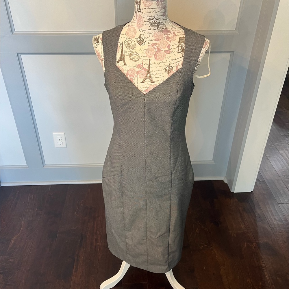 Express dress charcoal grey size 10 work business dress